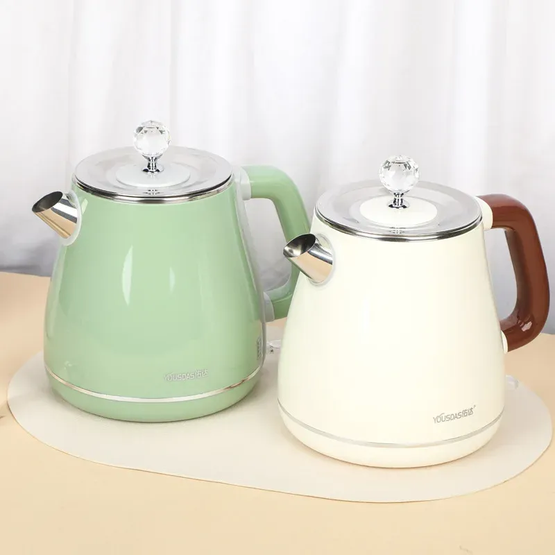 Ketty 1800 ml czajnik elektryczny Retro Szybko gotuj wodę 304 Kettle ze stali nierdzewnej Automatyczna zasilanie DOM DUŻA KETTLE 1500 W