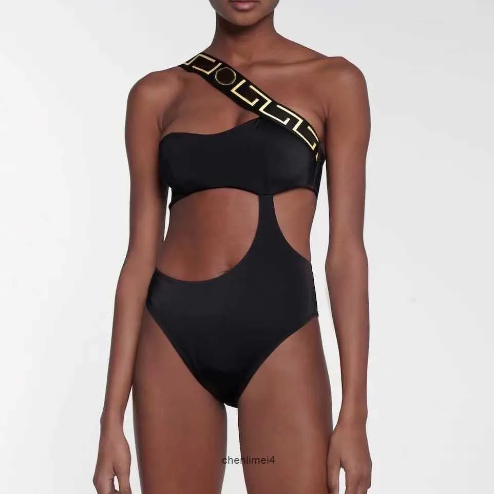 Svart bandage bikini kvinnlig bodysuit baddräkt designer märke kvinnor badkläder en halter bikini svart baddräkt vadderad simning sexig slitage