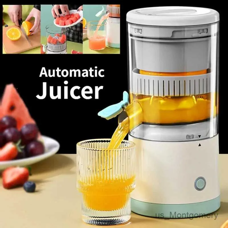 Juicers Portable Electric Juicer USB Laddning av Orange Lemon Fruit Blender Mini Hushåll Juice Squeezer Mixer Citrus Juicer för resor