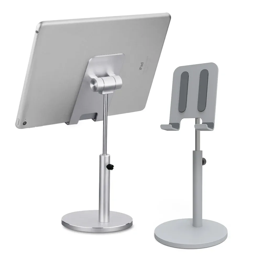 Stands Aluminium Alloy Lifting Desktop Tablet Telefonstativ Holder Justerbar surfplatta Mobiltelefonfäste för iPad Air Pro 10.5 Stativ