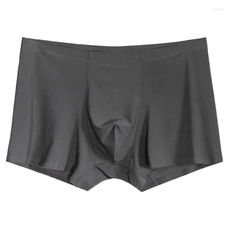 Underpants 1 pcs/lotto uomo sexy biancheria bianche da uomo pugile comode mutandine nylon man fx014