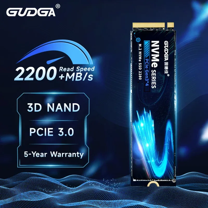 ドライブGudga SSD NVME M2 1TB 512GB 256GB 128GB HD SSD DRIVE M.2 2280 PCIE 3.0デスクトップラップトップコンピューター用の内部ソリッドステートドライブ