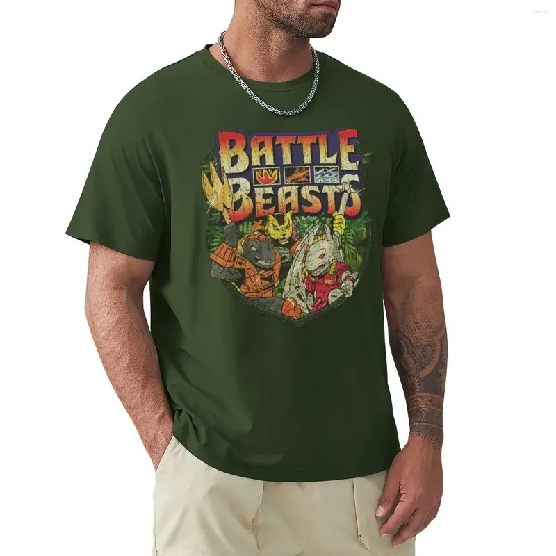 Herren-Tanktops Battle Beasts 1986 T-Shirt Schwergewichte Hippie Kleidung Schweiß Hemden Männer übergroß