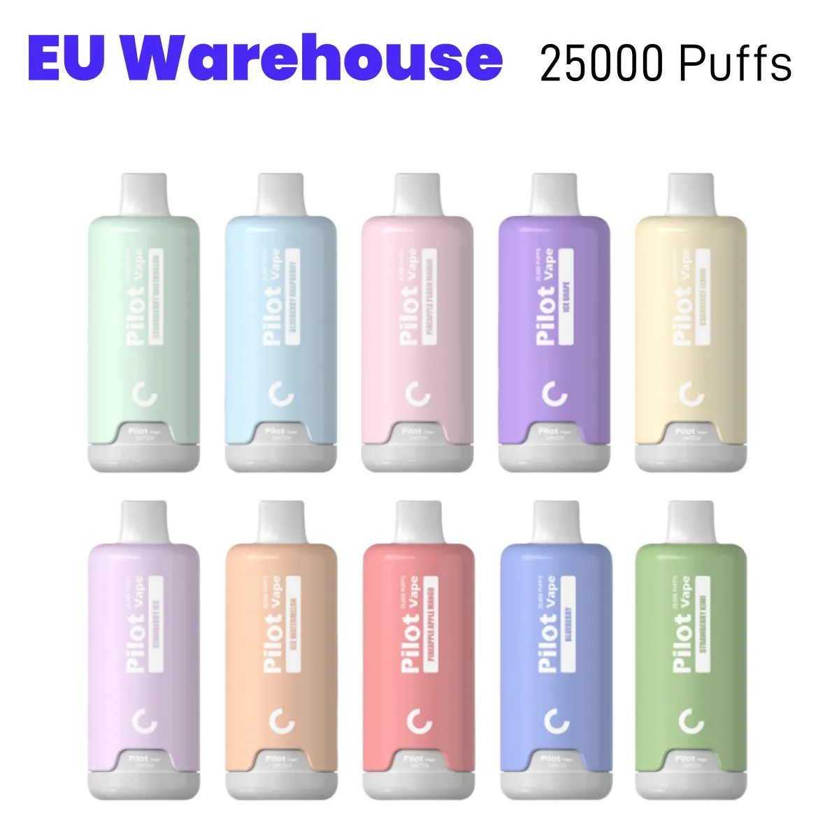 Warehouse Eu Pilot Pillano 20000 25000 vapotte usa e getta da 28 ml pod vape 2% 3% 5% 5% 10 sapori ELETTONIC E Mesh Sigaretta Coil 650MAH BUF 15000 Vapsolo