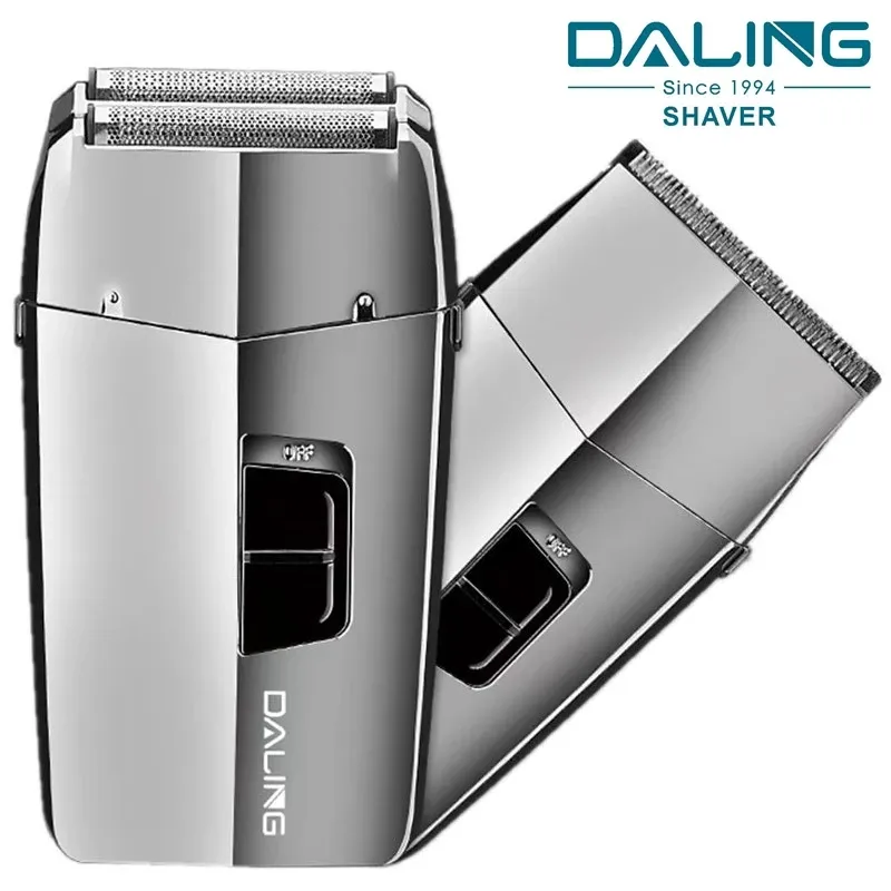 Clippers Dry humide 2in1 Rasoir électrique rechargeable pour hommes Barbe Coiffure Coiffure électrique Razor Washable Bald Head Raser Machine