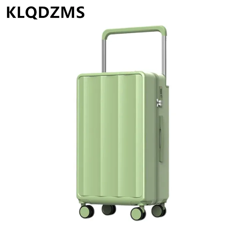 荷物klqdzms 20 "24" 26 "インチメンズスーツケース女性用搭乗コードボックス強力で耐久性のあるユニバーサルホイールハンドラガートロリーバッグ