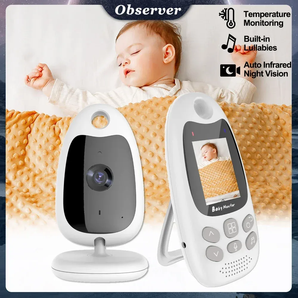 Kamera 2,0 tum Video Baby Monitor inomhus 2.4G trådlös övervakningskamera Tvåvägs Audio IR Night Vision Security Cam Babysitter VB610