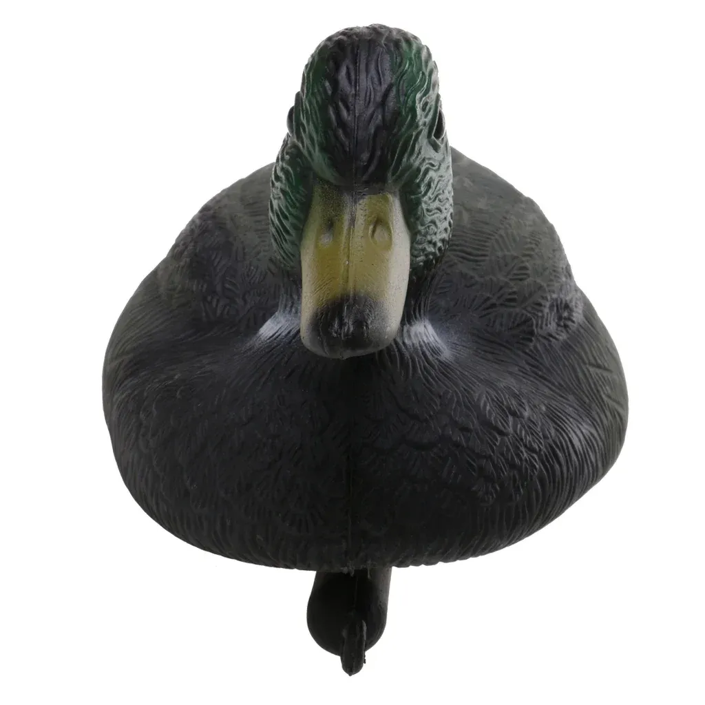 Accessoires 1 paar 3D Duck Decoy zwevend kunstaas met kiel voor buitenjacht visaccessoires realistische vogel drijf op het water