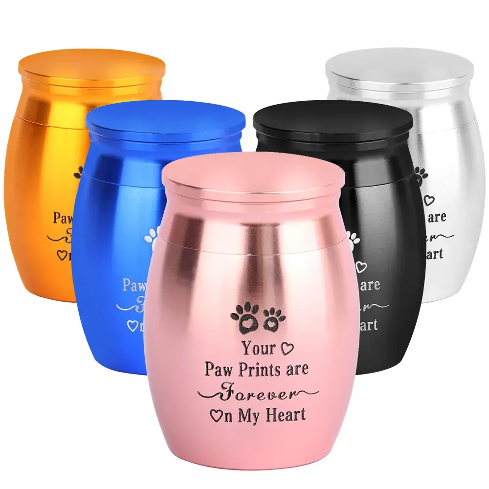 MEMORIALI URN PET URN URN per animali domestici Cani portatili decorativi Memoriale del ricordo di gatti Ashes Keepsake Cremation Ashes Urn for Dogs Cat Birds