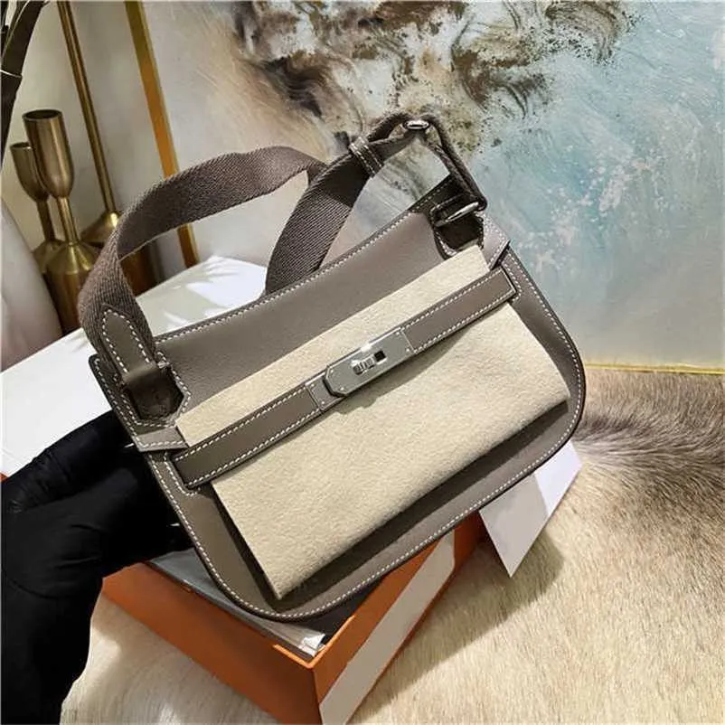 Jyps Designer Crossbody Totes Women 7A Genuine Leather Handmade Bags Elephant Grey CanvasLDOOqq YHH0