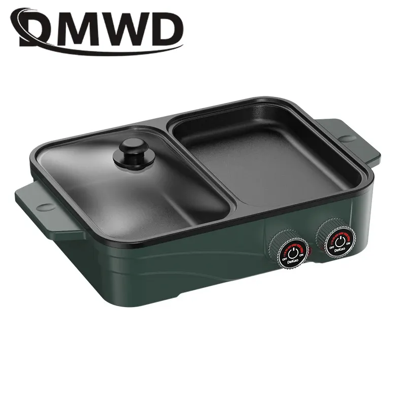 Multicopieurs multifonction Cuiseur électrique hotpot barbecue grillalle oeuvre omelette poêle poêle four pancake tarte tarte roaster