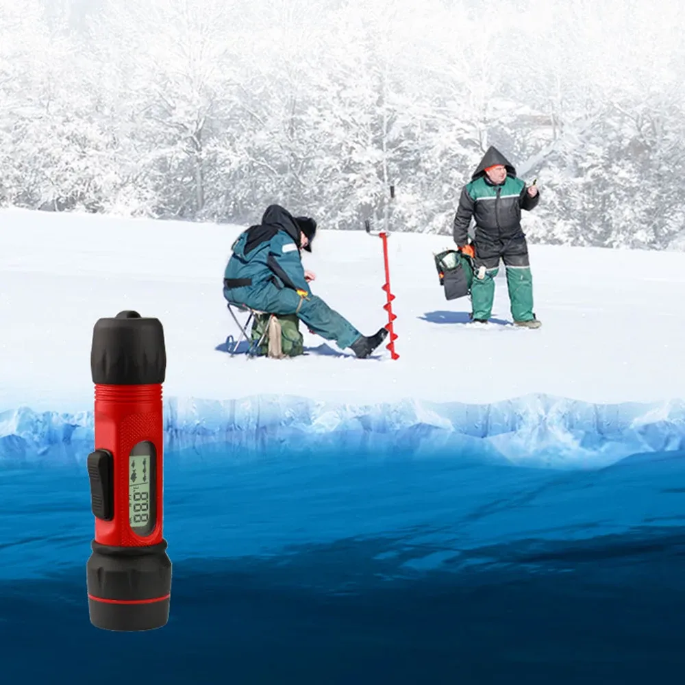 Accessories Sonar Ice Fishing Fishfinder with LED Underwater Light Wireless Handheld Fishfinder with 0.890m Detection Depth