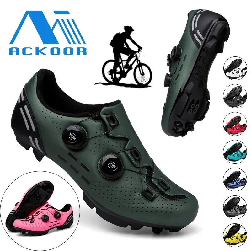 Unisex Cycling Sneakers Men Shoes Racing Bike Shoes Self-Locking Speed Bicycle Women Spd Cleats Mountain Road Zapatillas 240416