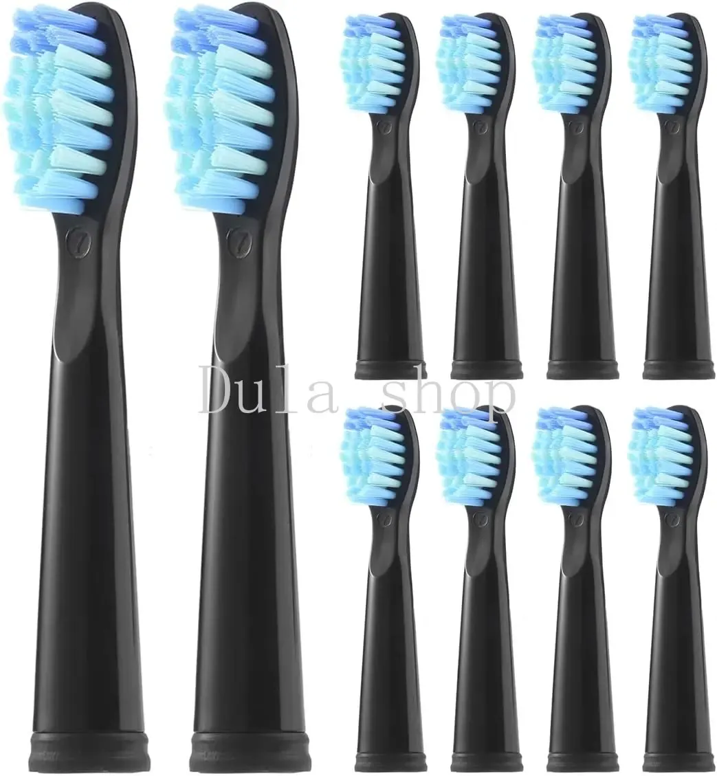 Têtes 5 pièces de la brosse à dents électrique têtes de remplacement compatibles avec le fée d7 / d8 / fw507 / 508/551/917/959 / d1 / d3 noir