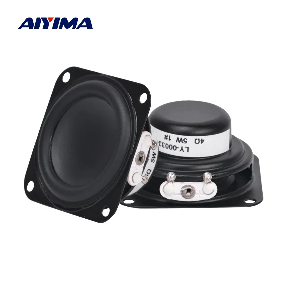 Haut-parleurs Aiyima 2pcs 40 mm Mini haut-parleurs 4 ohm 5W Bluetooth en haut