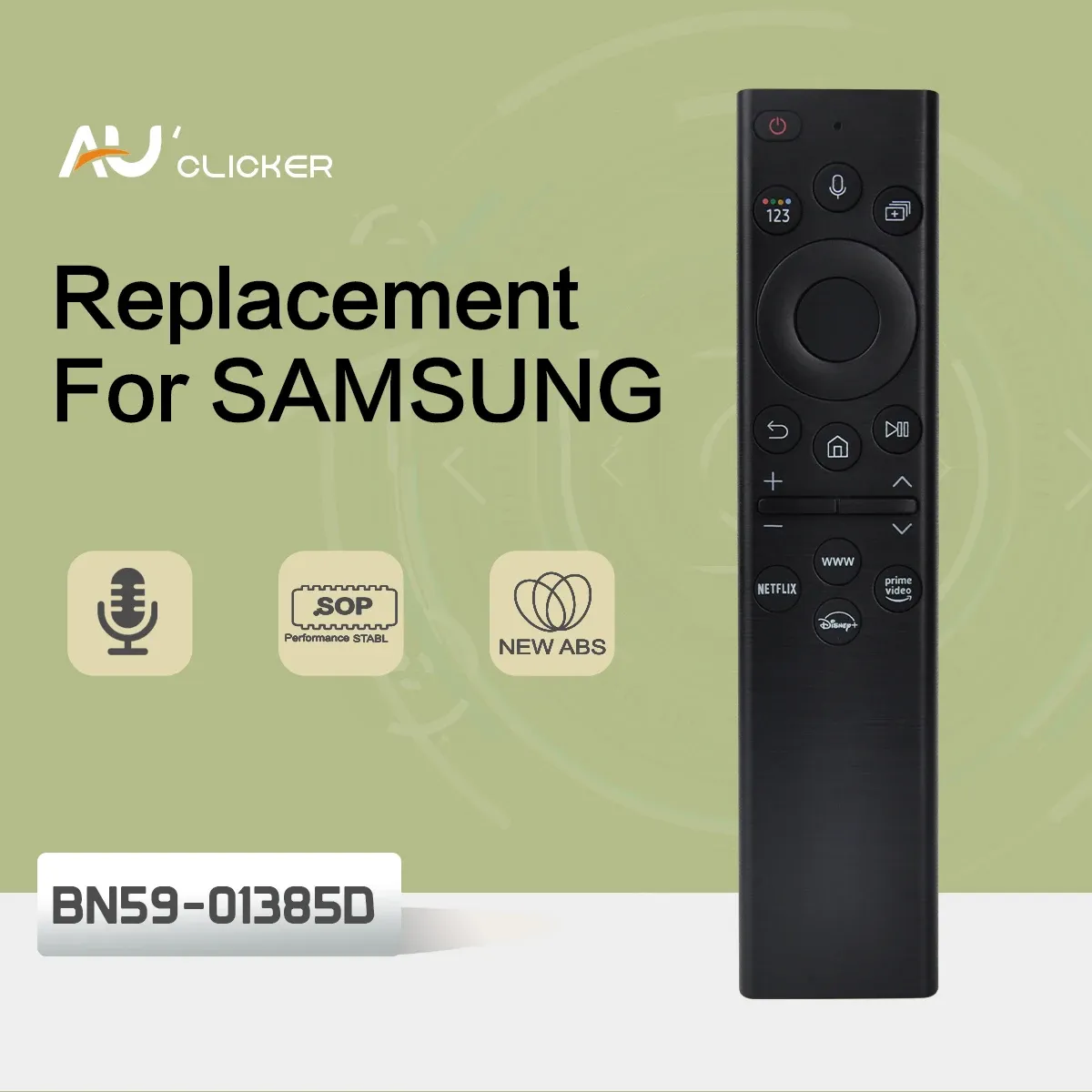 Controle Voice BN5901385D BN5901385A Remote Control voor Samsung Smart TV Ultra HD Neo Qled Crystal UHD -serie Remoto zonder zonne -energie