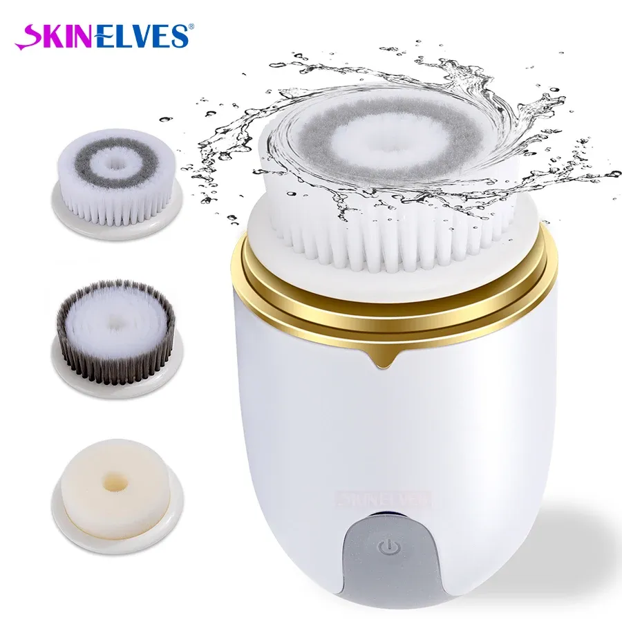 Instrument Ultrasonic Facial Cleansing Brush Electric Ansiktrengöring Byte Borstehuvud för ansiktsskötsel Maskin 360 Roterande verktyg