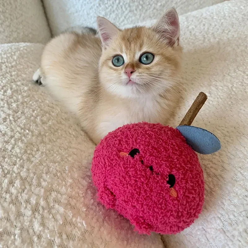 Speelgoed pluche kat speelgoed silvervine katten slijpen speelgoed grappig interactief huisdier kitten kauwspeelgoed bijten zelfpeesspeelgoed voor katten tanden speelgoed