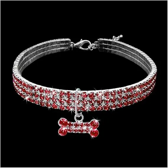 Bling Rhinestone Dog Collar Necklace Sparkling Jewelry for Your Pet! Shop  Now!