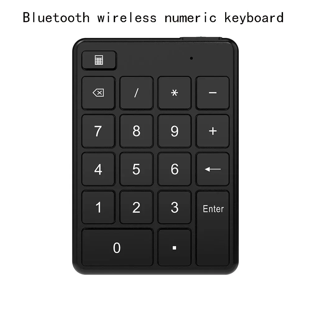 Tangentbord 19 nycklar Bluetooth Wieless Number Pads Battery Battery Numberic KeyPad Portable Financial Accounting Number Tangentbord för bärbar dator