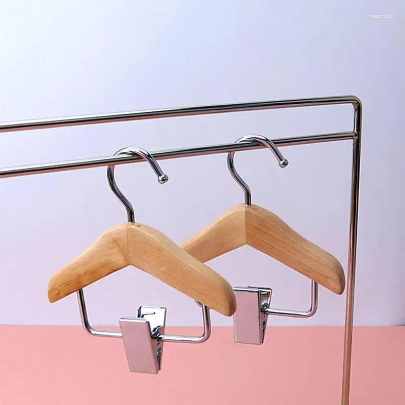 Habillement de vêtements pour chiens Mini cintres de vêtements de petit chat Small Cat Shop Special Props Display Rack avec clips métalliques