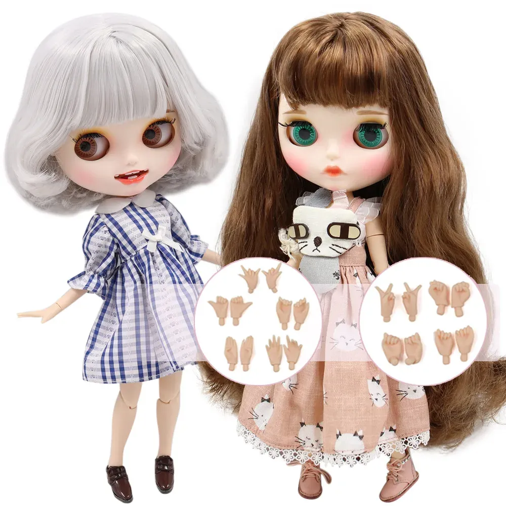 Куклы ледяные DBS Blyth Doll № 2 белая и черная кожа корпус 1/6 BJD Специальная цена подарок игрушки
