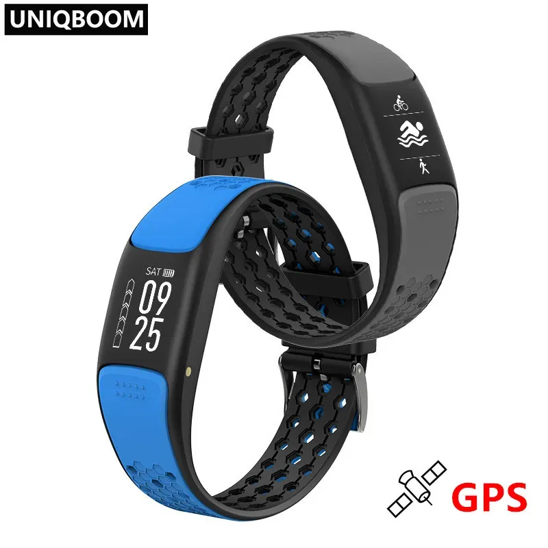Bracelets Smart Band IP68 WaterPoof GPS Activity Fitness Tracker Sport Heart Cateft Bracelet avec moniteur de somnifère