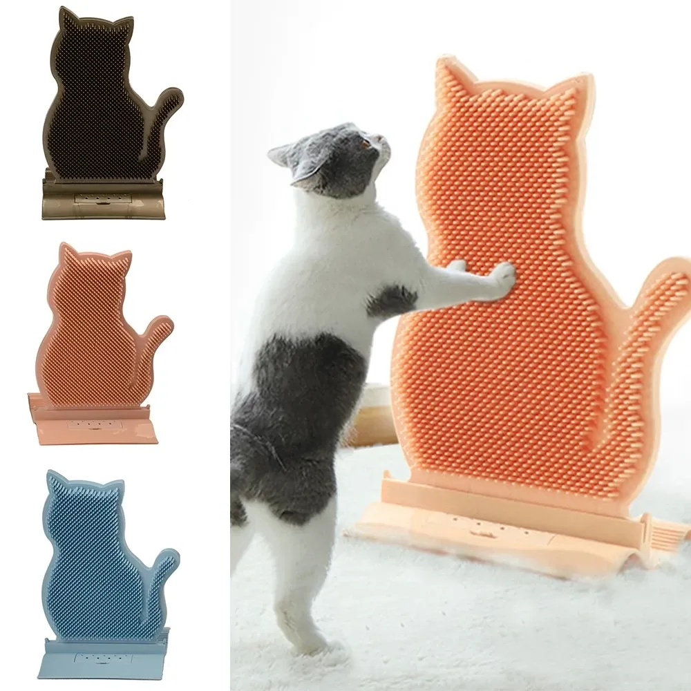 Scratchers Cat Massage Borstel Wrijfapparaat Massage Borstel Kat Krassen Baden Verzuilingsapparaat Wall Scratcher Borstels Kam Pet Accessoires