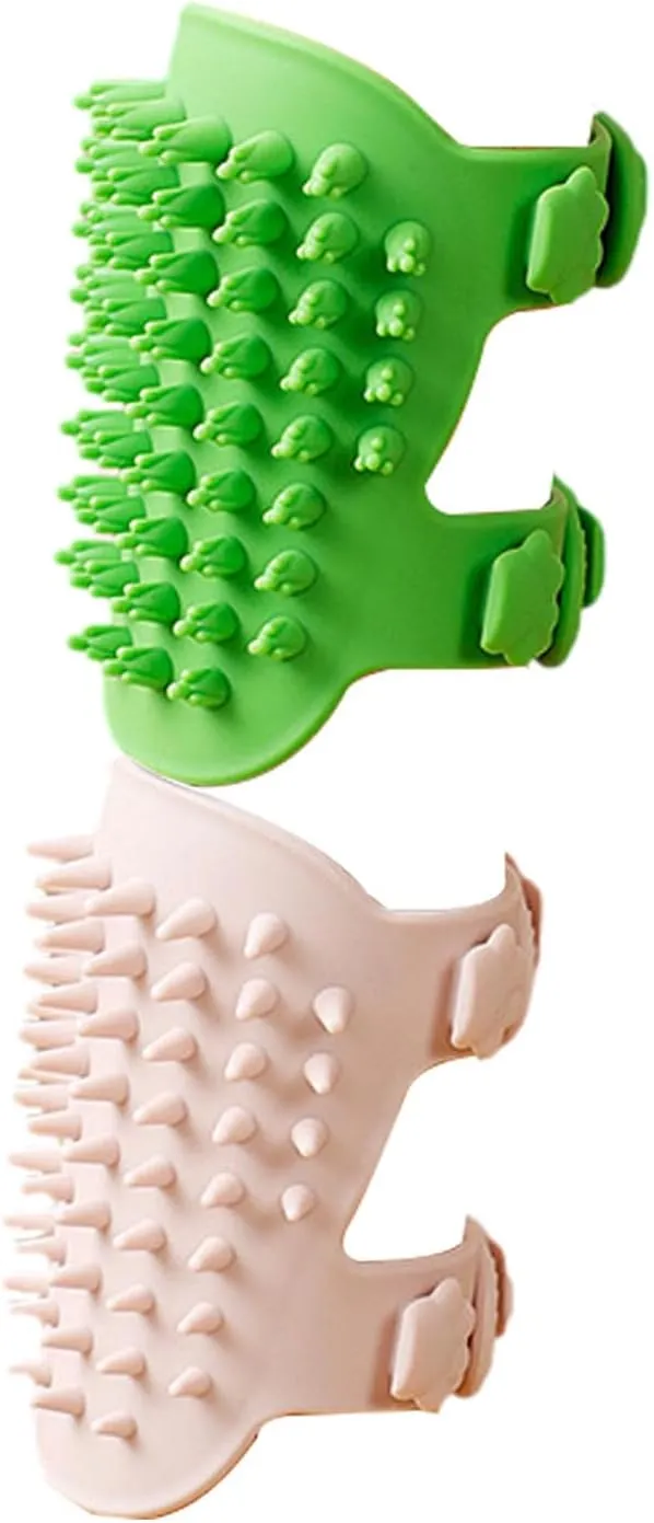 Cat Brush With Silicone Claw Catcher photo