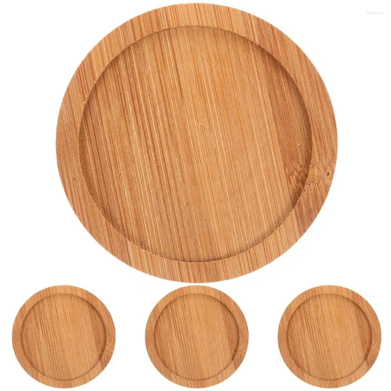 Kussen Coasters Tafel Home Supplies Beschermende tuimelaar Pads Bamboo Round Anti-Skid Cup