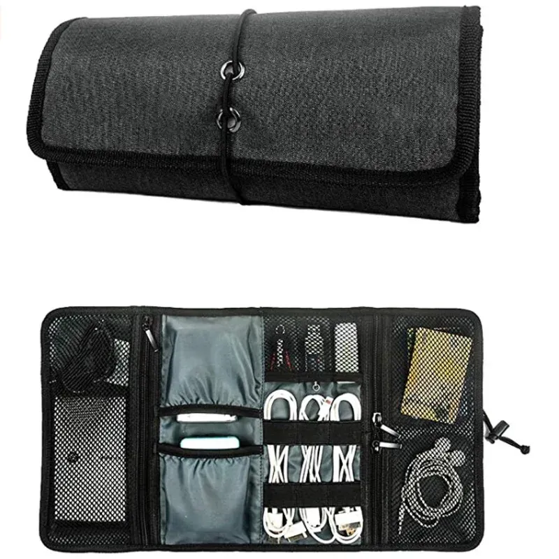 Bags Travel Organizer Electronic Accessory Pack, Tool Carrying Case Storage Bag For Charger Usb Sd Memory Card Flash Hard Drive