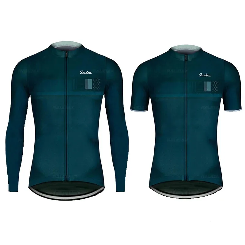 Men de vélo de cyclisme 2023 Raudax Shirts à manches longues Kit de vêtements de vélo MTB Wear Wear Triathlon Maillot Ciclismo 240410