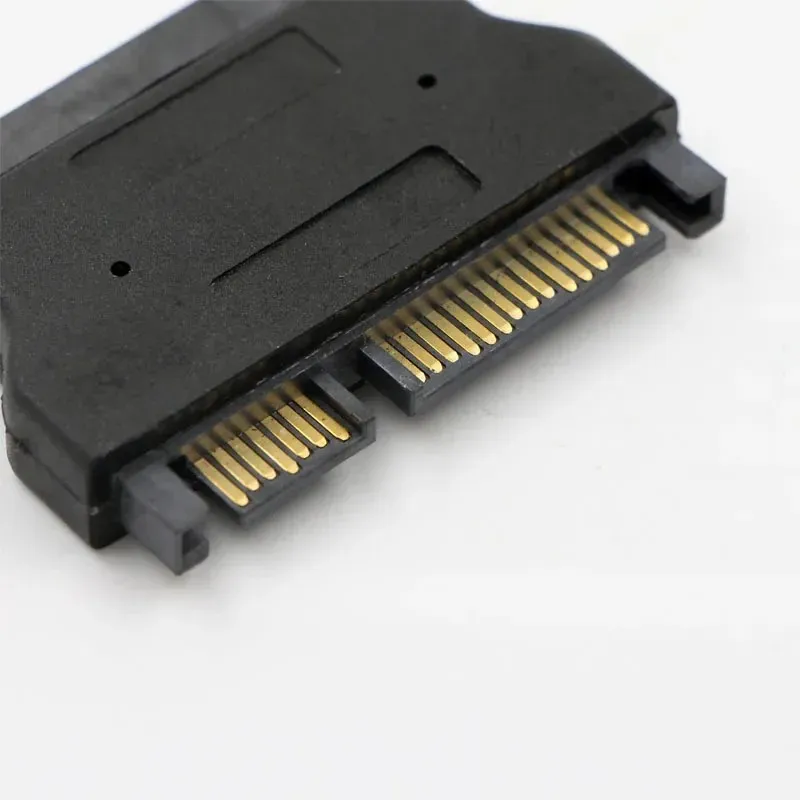 Slimline SATA Adapter Serial ATA 7+15 22pin Male To Slim 7+6 13pin Female Adapter for Desktop Laptop HDD CD-ROM Hard Disk Drive