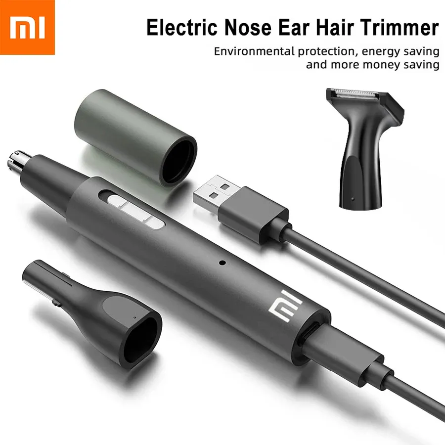 Clippers Xiaomi Mijia Electric Nas Nez Ear Eaute Trimmer pour hommes Inlesses brûleurs rechargeables