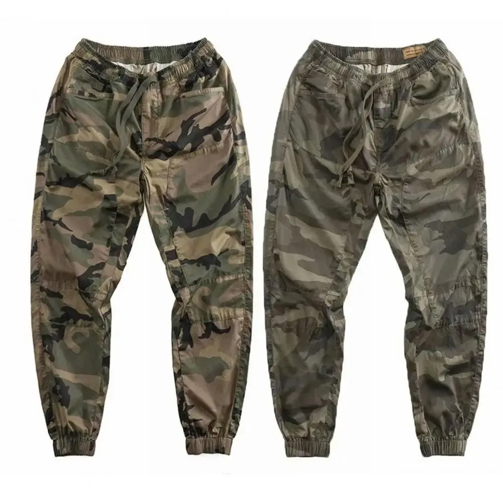 Joggers Pantalons de fret Men Pantalon Harem Camouflage Man Breathable Sweatpants Streetwear Elastic Affarge Casual Plus Taille Pantmand 240410