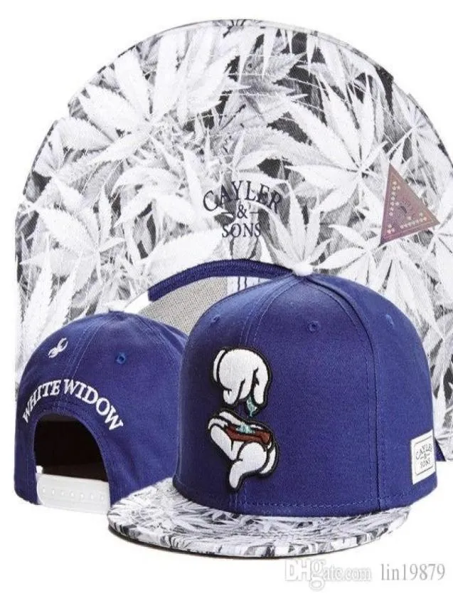 Söner White Widow Leaf Baseball Caps Cartoon Style Hip Hop Sports Snapback Hats Chapeu de Sol Bone Masculino Men Women New5163962