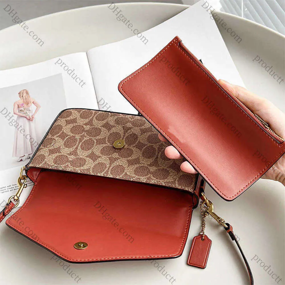 2024 Womens Bag 2023 Summer New Handheld Wyn Old Flower One Shoulder Crossbody Flap Envelope9836 10a