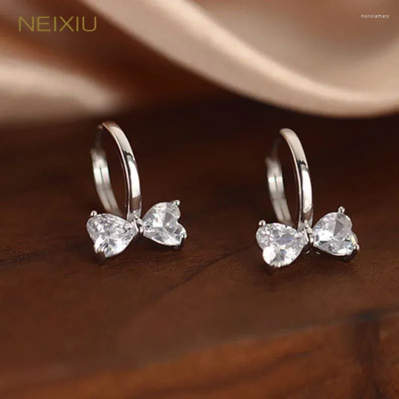 Boucles d'oreilles STAD NEIXIU 925 SERPING SIRGE CORÉAN MIGLE SWEET ZICCON BOW FASHIQUE FEMMES JIANIR Tempérament Accessoires Cadeaux en gros