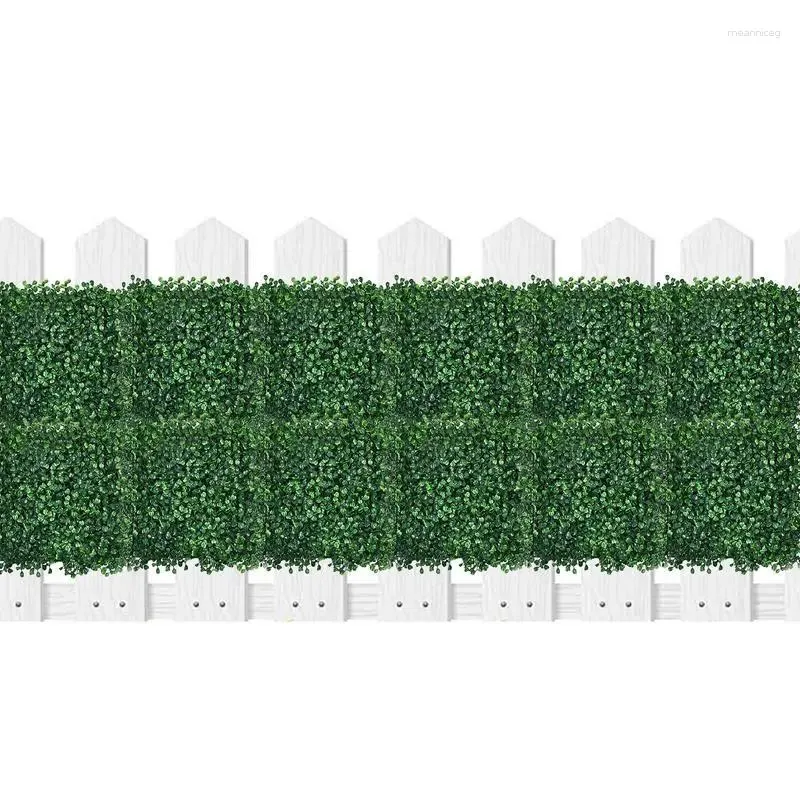 Decorative Flowers Artificial Plants Grass Portable Wall Backdrop Decoration Boxwood Hedge Panels Reusable Greenery Plant For Indoor Outdoor