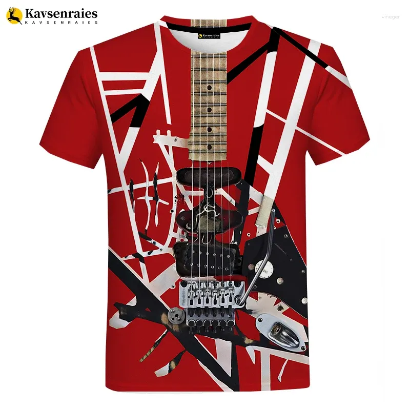Heren t shirts 2024 muziek gitaar 3d t-shirt zomer mannen/dames shirt t-shirt casual tee shirt/streetwear heren kleding