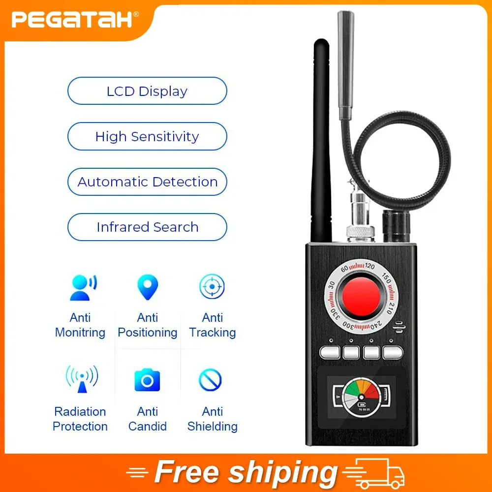 도구 K88/K18 안티 솔직한 카메라 탐지기 LED 디스플레이 헌터의 신호 GPS 미니 카메라 신호 렌즈 감지 파인더 무선 기기