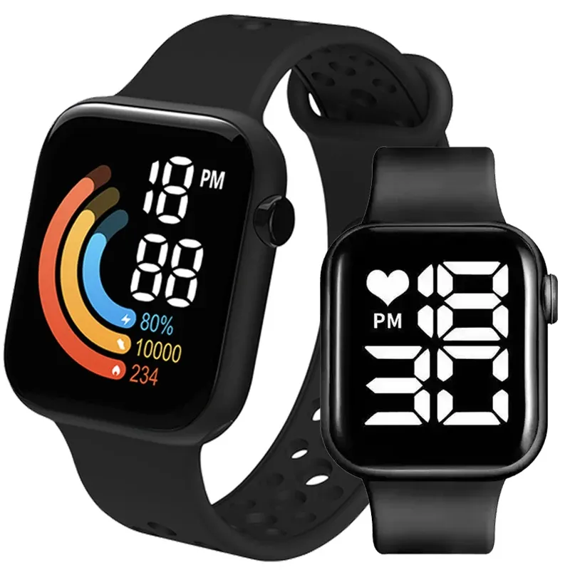 Uhren für Xiaomi Watch 2 Smart Watch Männer Frauen Smartwatch LED Uhr Wasserdichtes drahtloses Lade -Silikon Digital Sport Watch