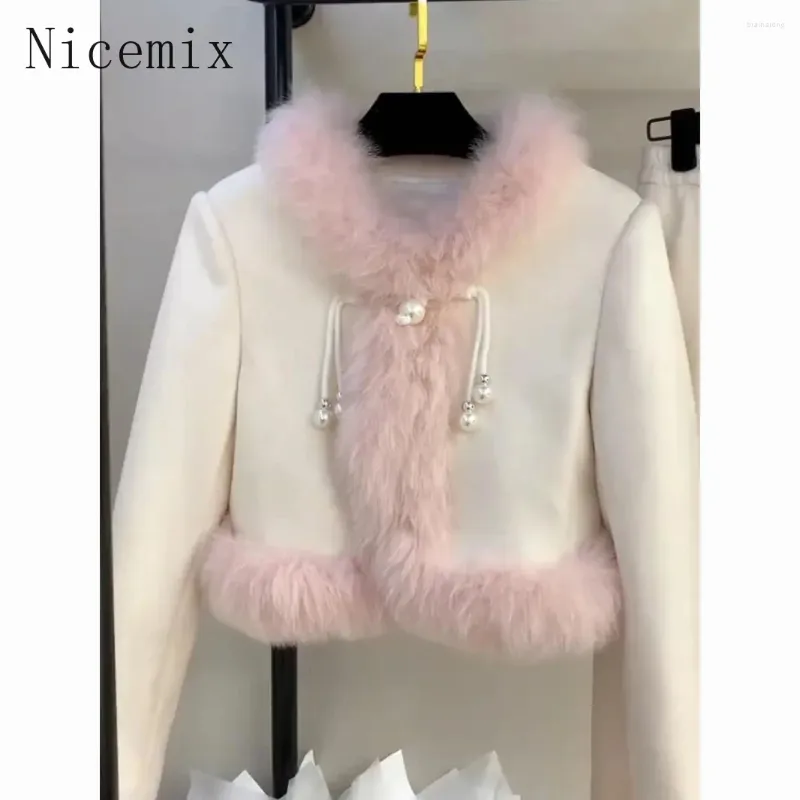 Werk jurken Chinese stijl meisje verbeterde jas knop gesplitste korte split lange rok set winter tweedelig vrouwen outfits