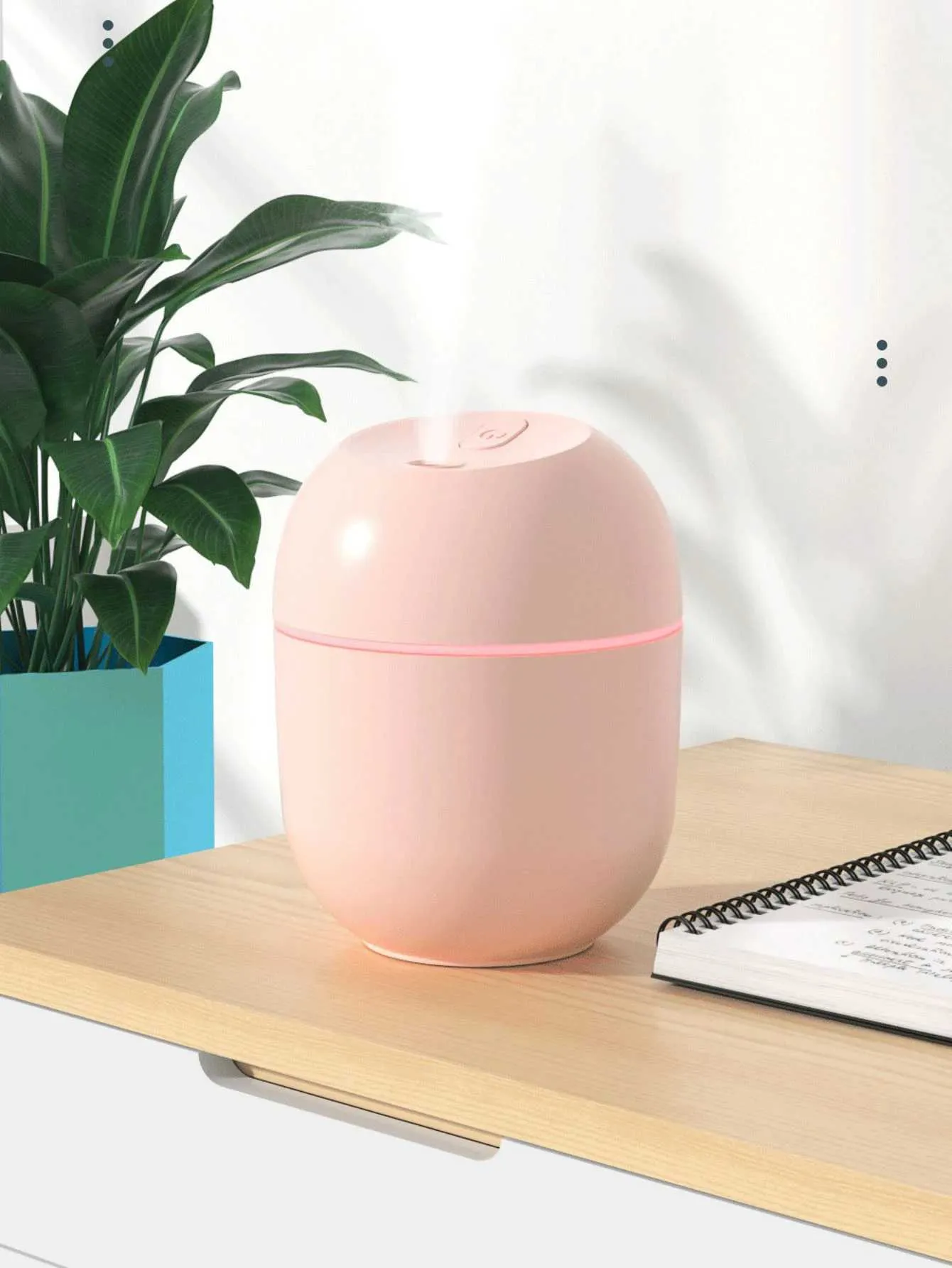 Humidifiers 220ml mini humidifier 20dB silent intelligent power-off mode super large spray volume suitable for room company humidifier Y240422