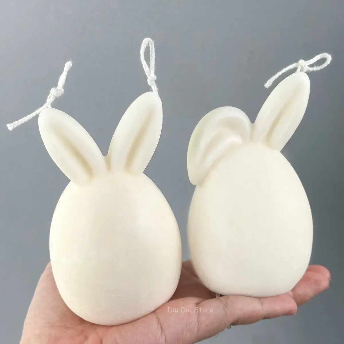 Ceramics Easter Ornament Rabbit Silicone Candle Mold DIY Handmade Faceless Egg Bunny Soap Plaster Resin Molds Home Decor Craft Gift