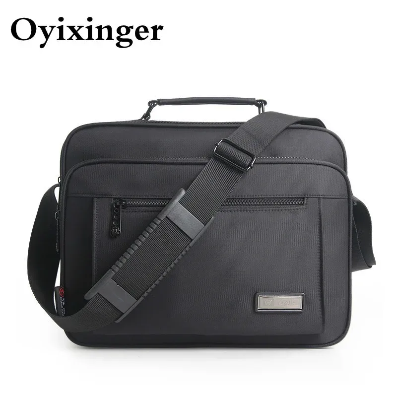 Evrak çantaları Oyixinger Oxford omuz çantası siyah su geçirmez evrak çantası 2022 iPad için yüksek kaliteli çantalar