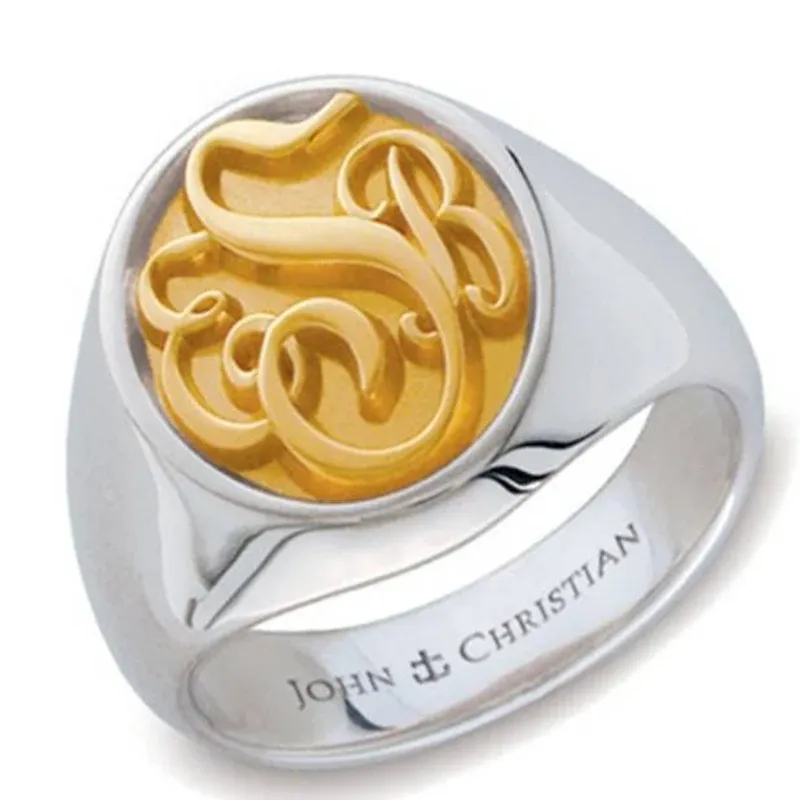 Кольца Оптовые 925 Серебряное серебряное название Кольцо 15 мм круглое кольцо двойное кольцо для мужчин Женские подарки