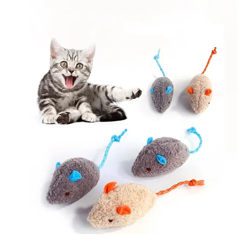 Toys Cat Toy Plush Mouse Cute Modeling Biteresistant Kitten Catnip Toy Universal Fun Interactive Entertainment Pet Supplies