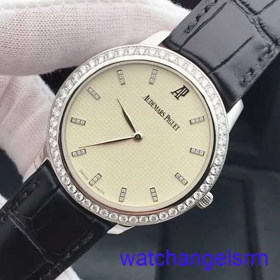 Zegarek AP nadgarstek Chronograph 15164BC Classic Series Manual Mechanical Mens 18K Platinum Watch