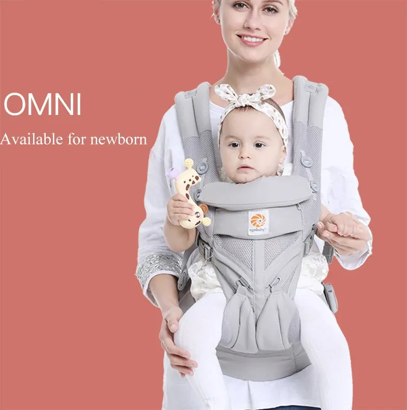 Çantalar Egobaby Bebek Taşıyıcı Ergonomik Kanguru Bebek Kid Sling Sırt ön yüzeyde sırt çantası sarma Yeni doğan çanta 036 ay